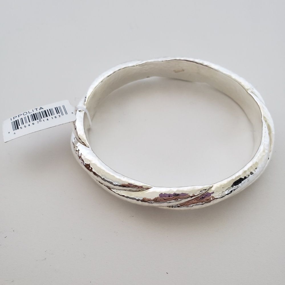 IPPOLITA Sterling Silver Glamazon Twisted Bangle Bracelet 9"